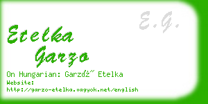 etelka garzo business card